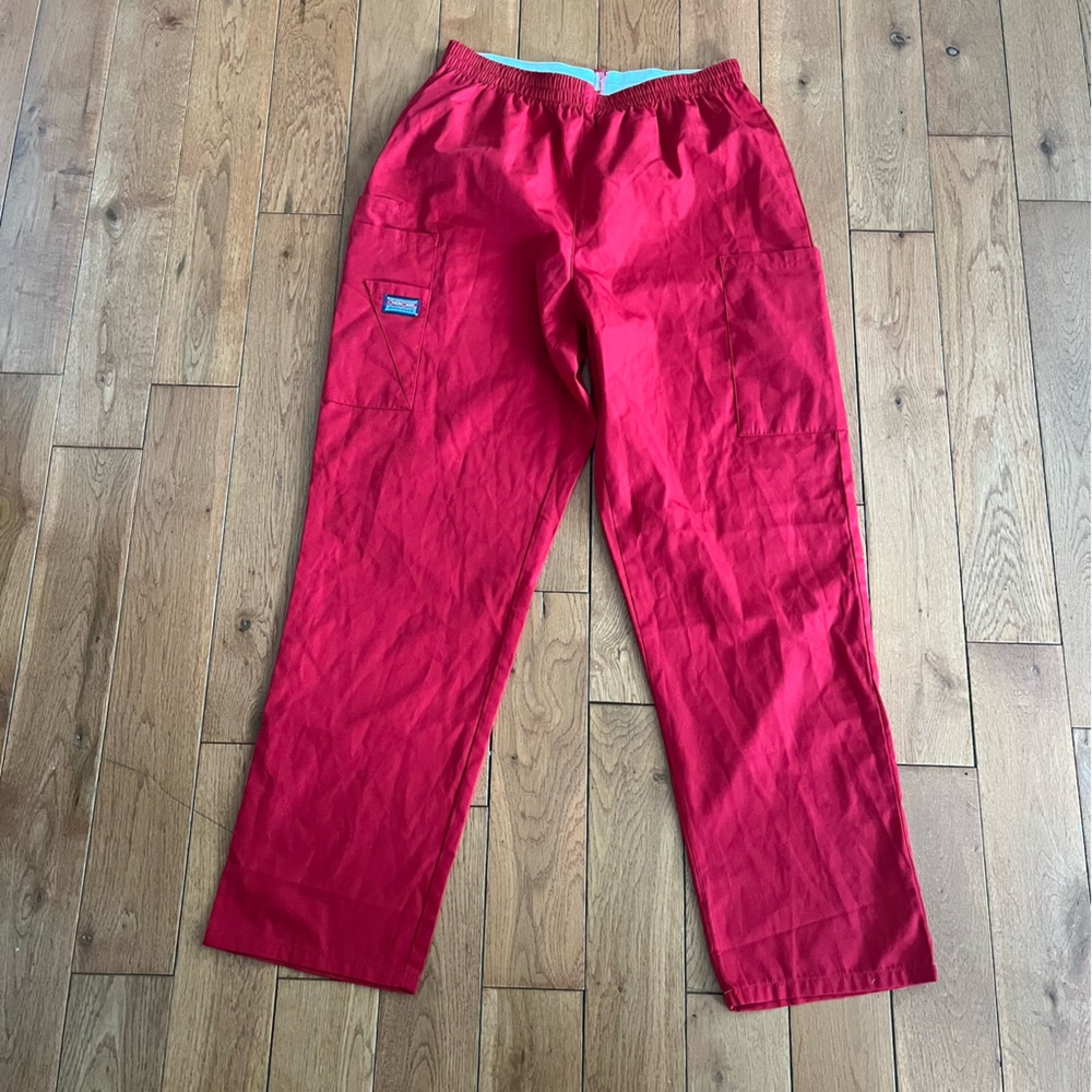 Cherokee Workwear Red Scrub Pants - Size Small